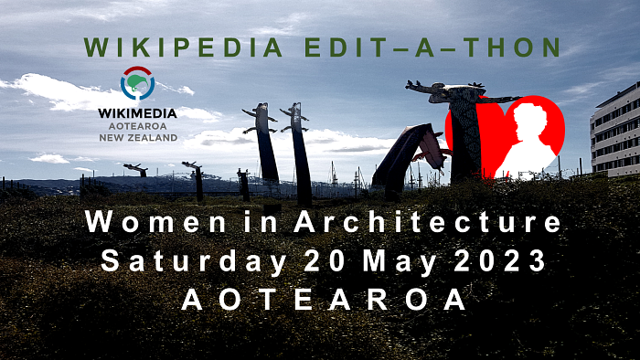 Edit-a-thon ONLINE Women in Architecture Aotearoa logo